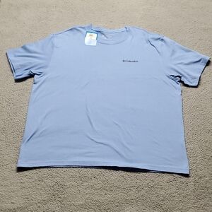 Columbia Men's Light Blue Short Sleeve Tee Size XXL